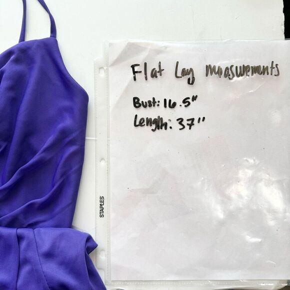 David’s Bridal Mesh Spaghetti Strap Short Dress V-Neckline Regency Size 10 W1094 - Picture 6 of 6